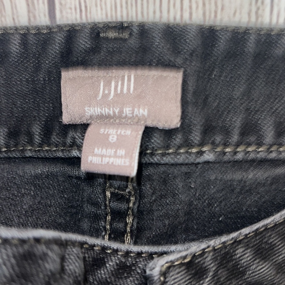 J Jill black boot legged denim size 8 - Picture 3 of 4
